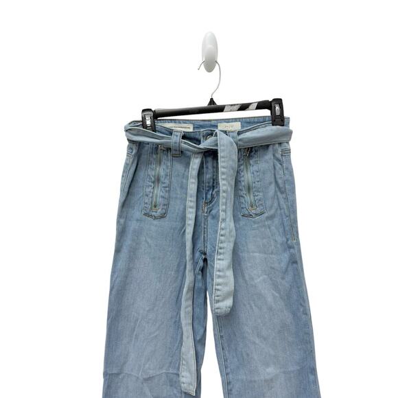 Anthropologie Pilcro and the Letterpress Flare Jeans Belted Women’s Size 27 - Picture 3 of 10